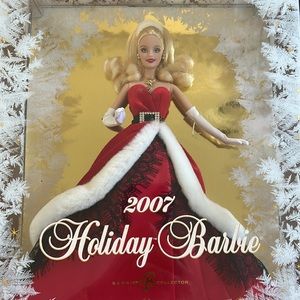 - Barbie 2007 holiday Barbie collection, frosty window panes, mint conditi…